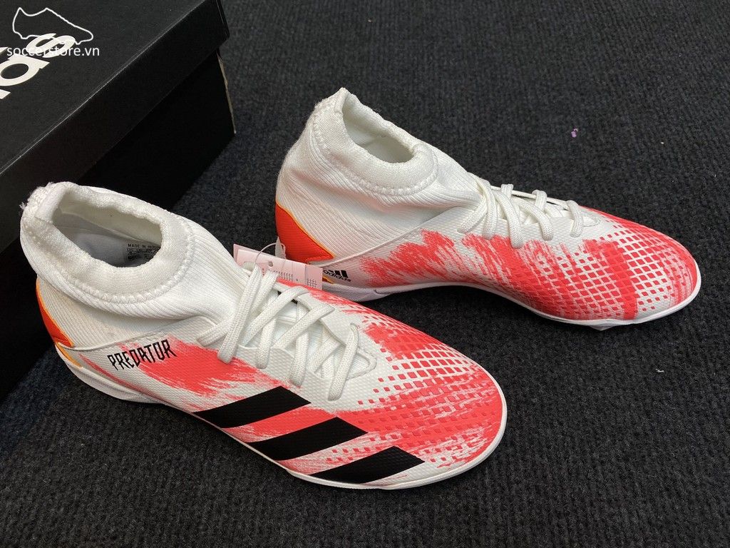Adidas Predator 20.3 Kids TF Uniforia- White/ Core Black/ Pop EG0929
