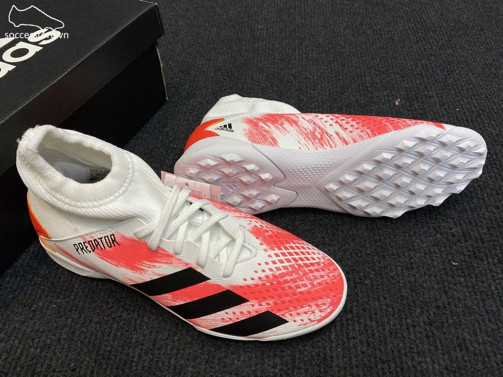 Adidas Predator 20.3 Kids TF Uniforia- White/ Core Black/ Pop EG0929
