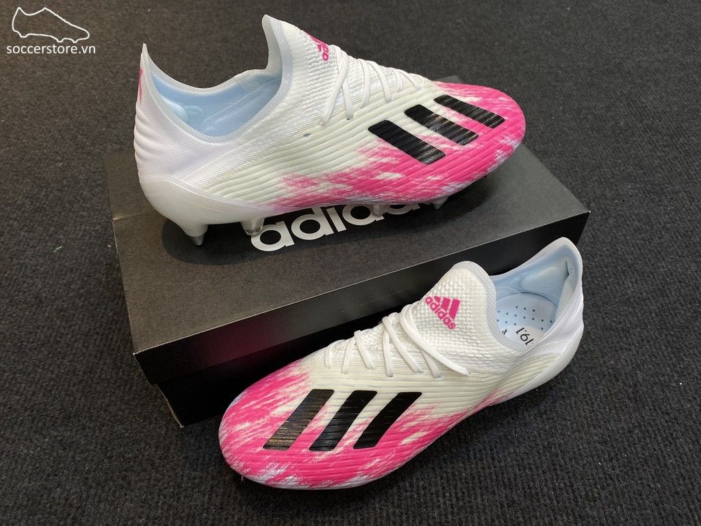 Adidas X 19.1 SG Uniforia- White/ Core Black/ Shock Pink EG7143