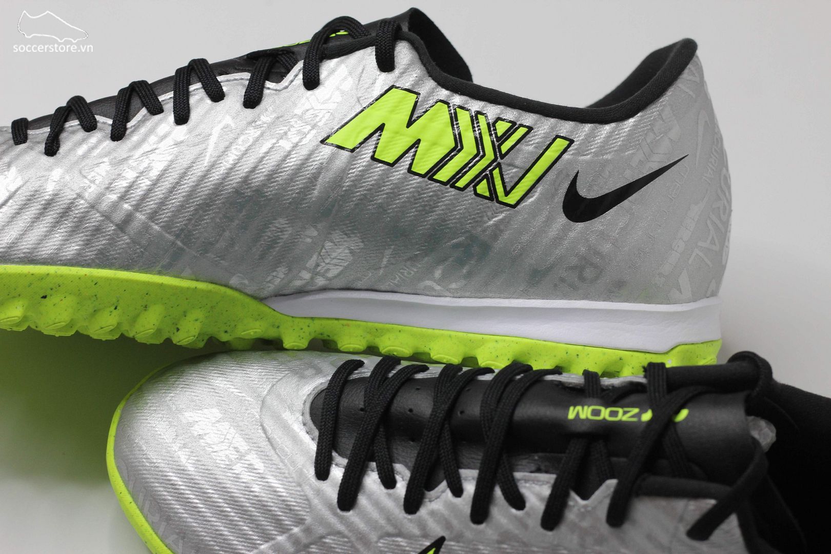 Nike Mercurial Vapor 15 Academy TF 25 XXV Zoom màu bạc FB8396-0605