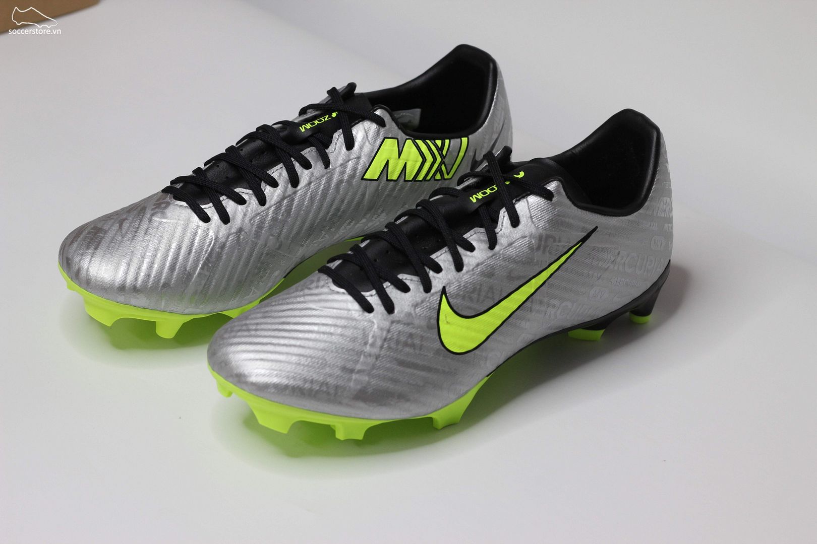 Nike Mercurial Vapor 15 Academy MG 25 XXV Zoom màu bạc FB8399-060