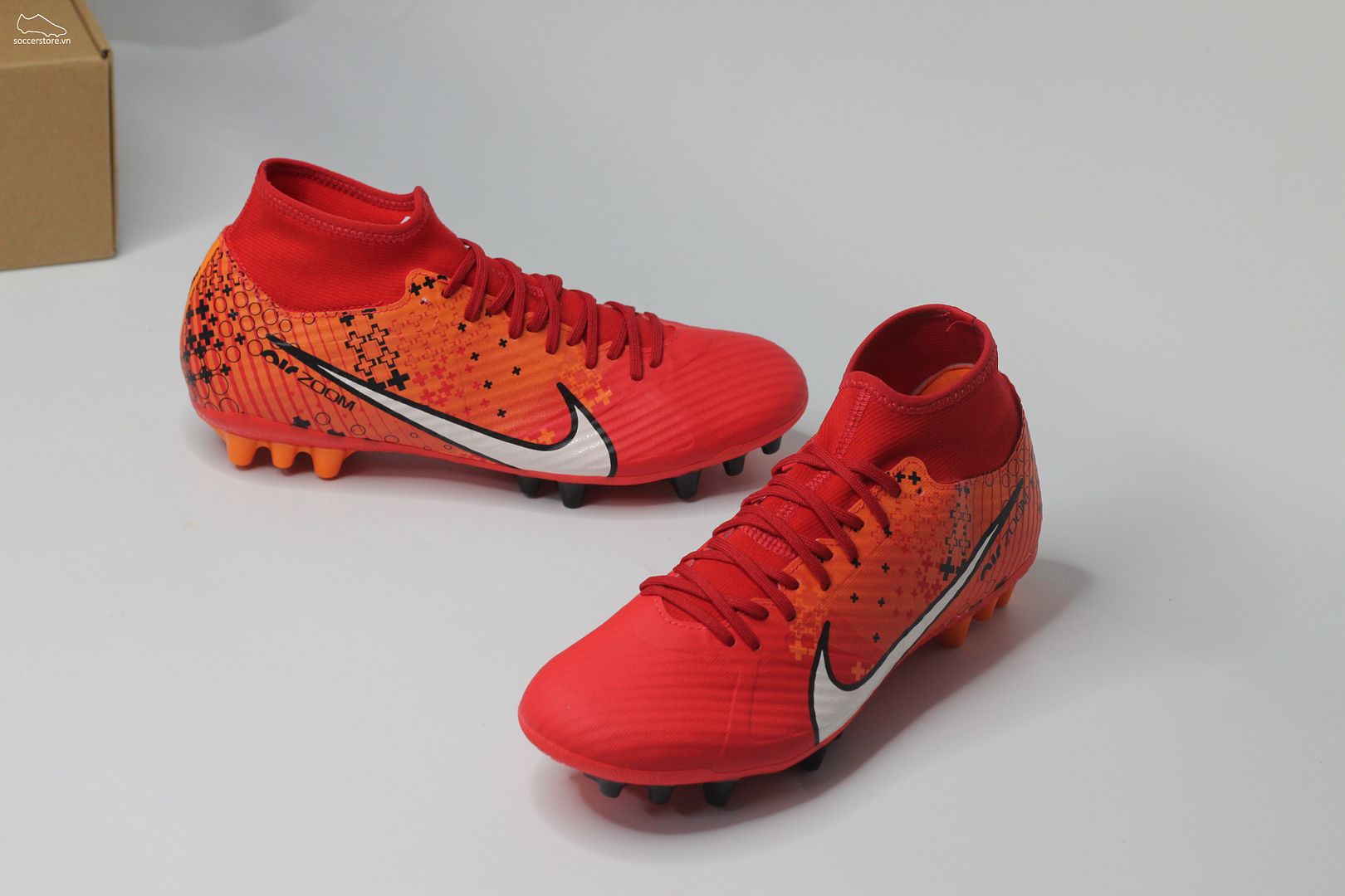 Nike Mercurial Superfly 9 Academy AG Air Zoom MDS 007 Dream Speed màu đỏ cam FD1158-600