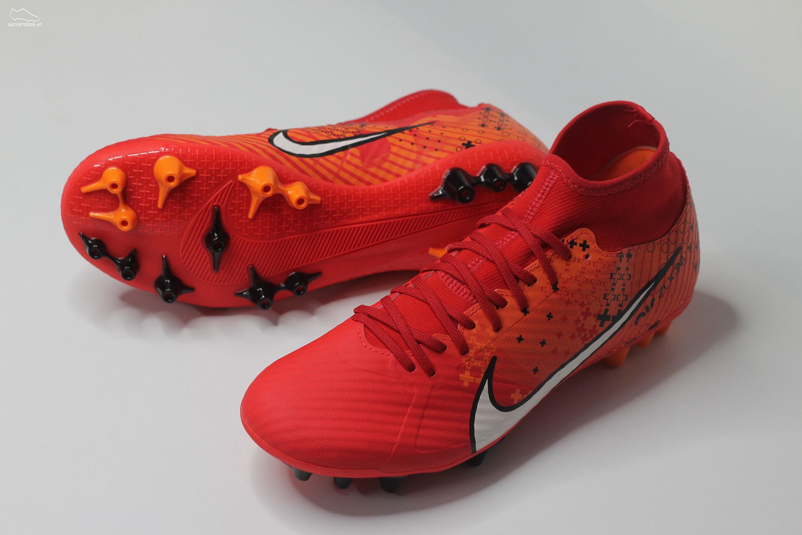 Nike Mercurial Superfly 9 Academy AG Air Zoom MDS 007 Dream Speed màu đỏ cam FD1158-600