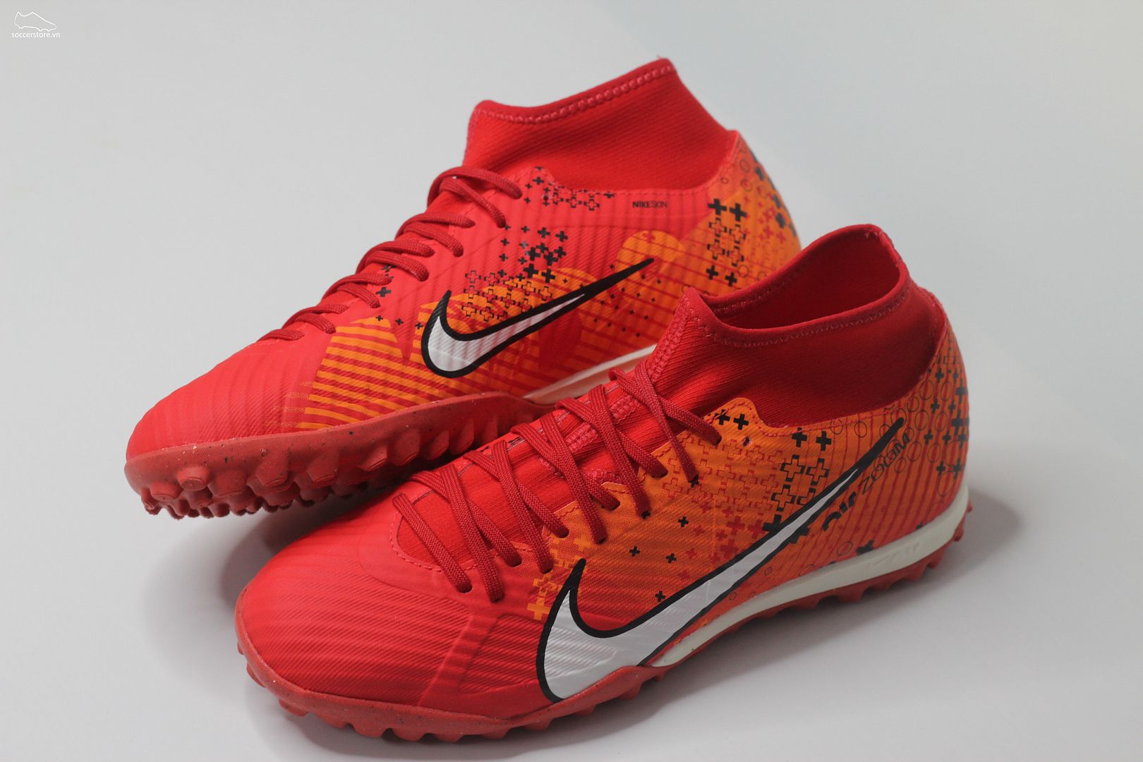 Nike Mercurial Superfly 9 Academy TF Air Zoom MDS 007 Dream Speed màu đỏ cam FD1166-600