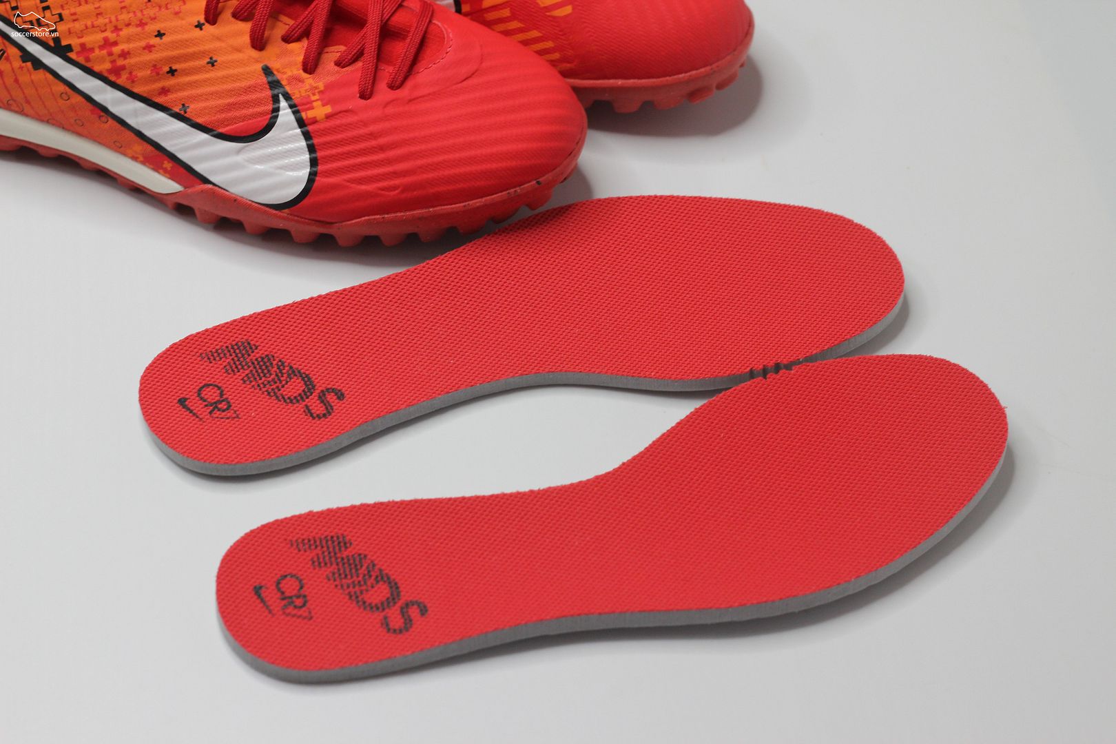Nike Mercurial Superfly 9 Academy TF Air Zoom MDS 007 Dream Speed màu đỏ cam FD1166-600