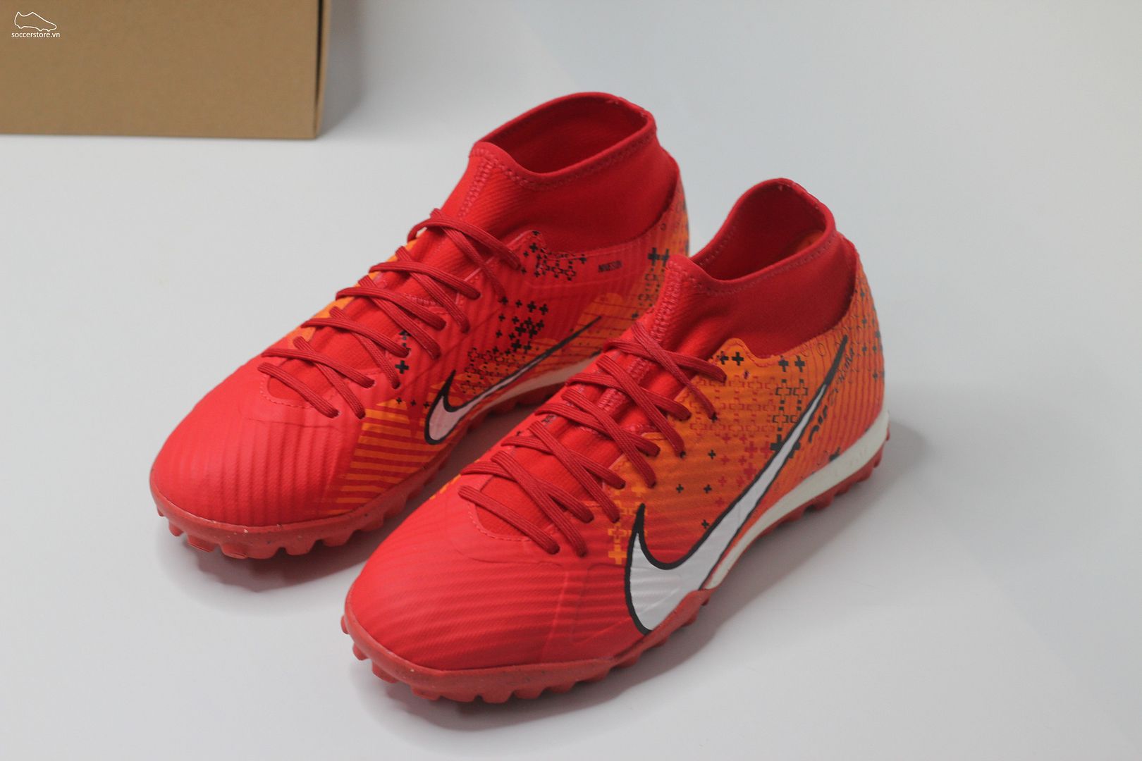 Nike Mercurial Superfly 9 Academy TF Air Zoom MDS 007 Dream Speed màu đỏ cam FD1166-600