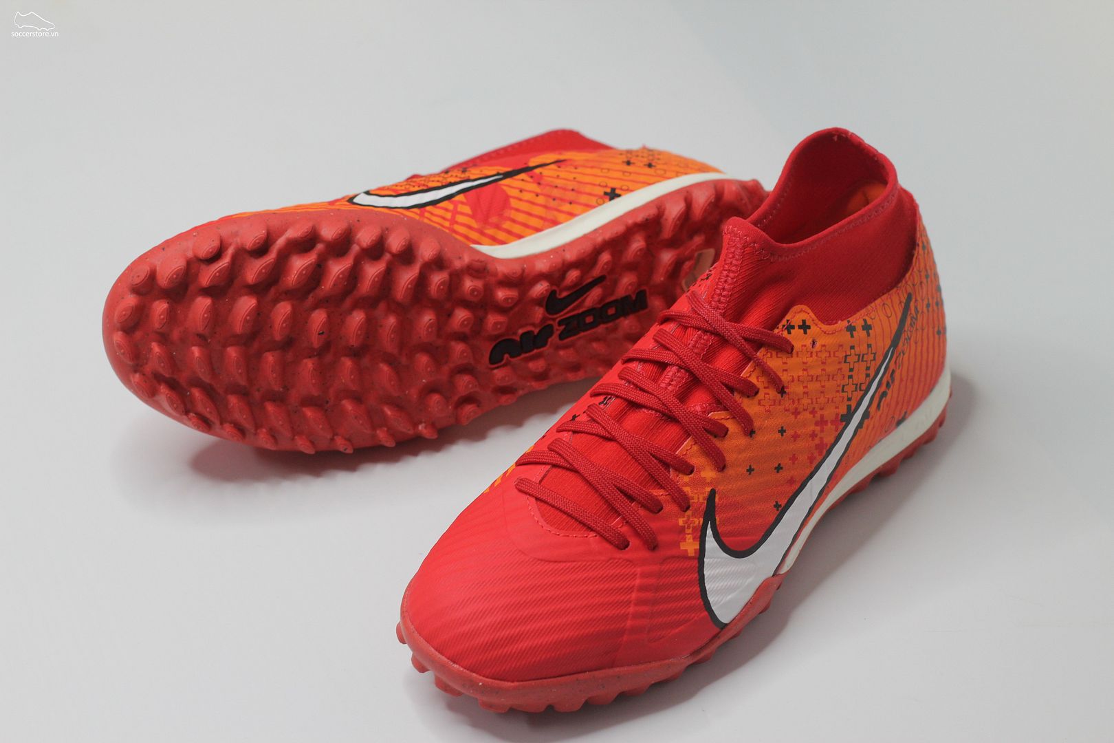 Nike Mercurial Superfly 9 Academy TF Air Zoom MDS 007 Dream Speed màu đỏ cam FD1166-600