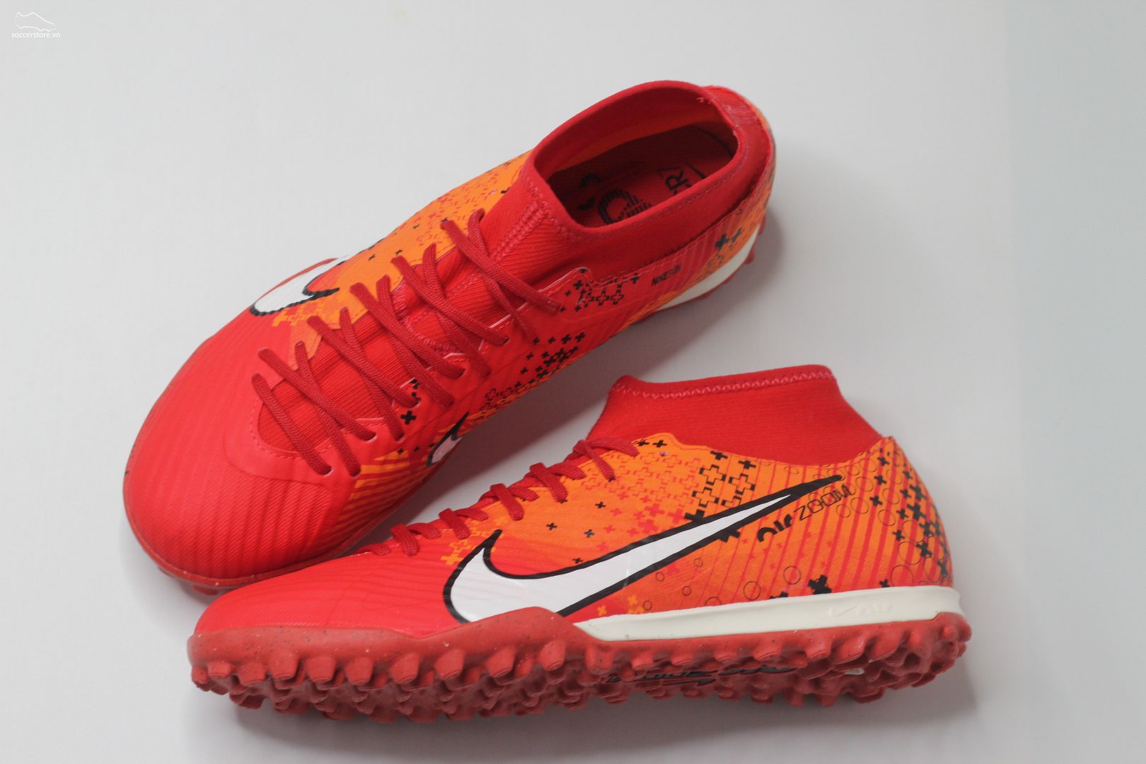 Nike Mercurial Superfly 9 Academy TF Air Zoom MDS 007 Dream Speed màu đỏ cam FD1166-600