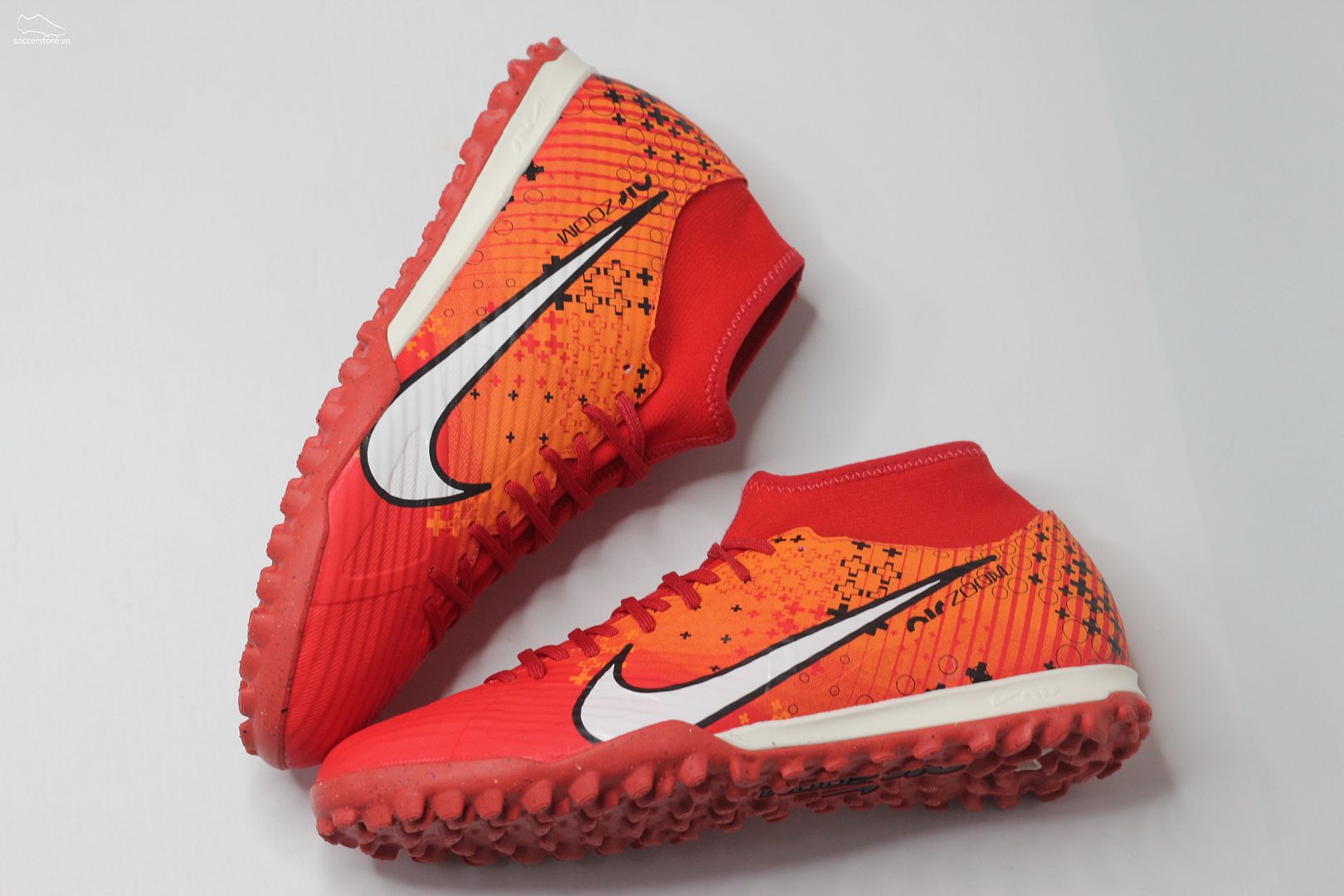 Nike Mercurial Superfly 9 Academy TF Air Zoom MDS 007 Dream Speed màu đỏ cam FD1166-600