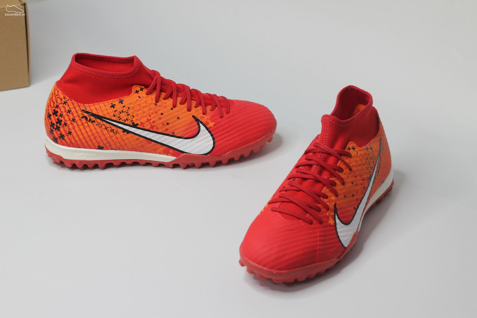 Nike Mercurial Superfly 9 Academy TF Air Zoom MDS 007 Dream Speed màu đỏ cam FD1166-600