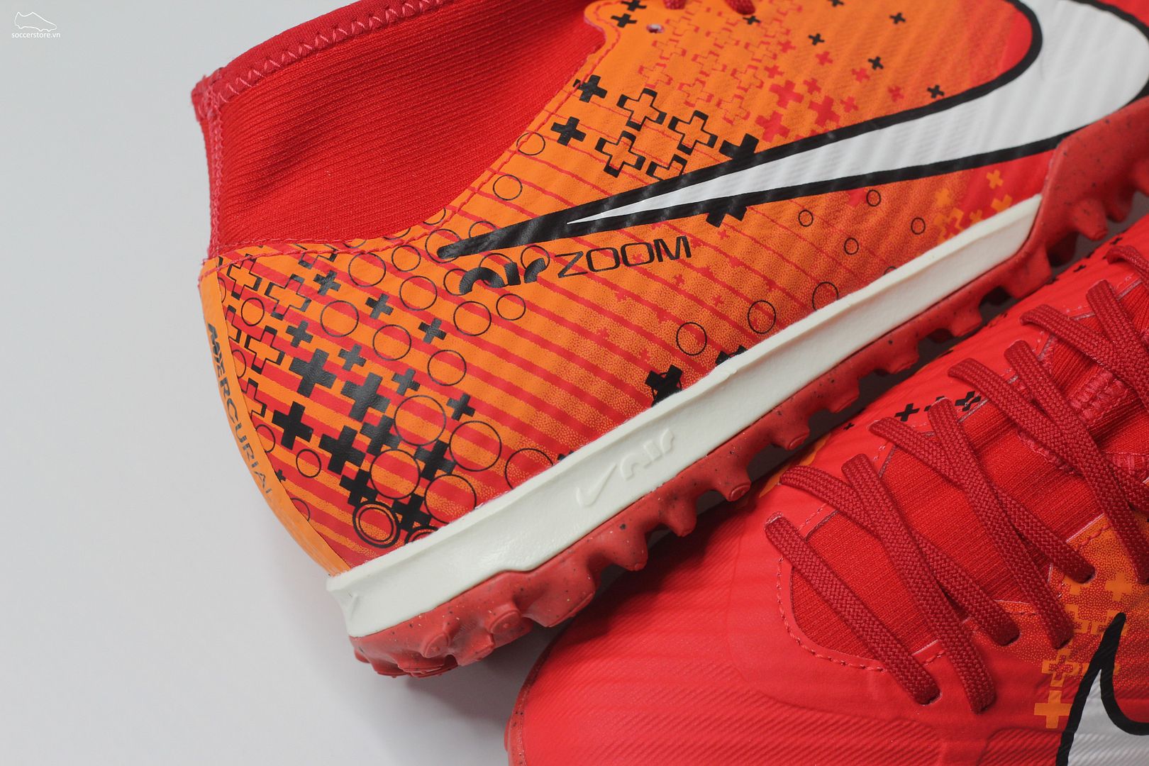 Nike Mercurial Superfly 9 Academy TF Air Zoom MDS 007 Dream Speed màu đỏ cam FD1166-600