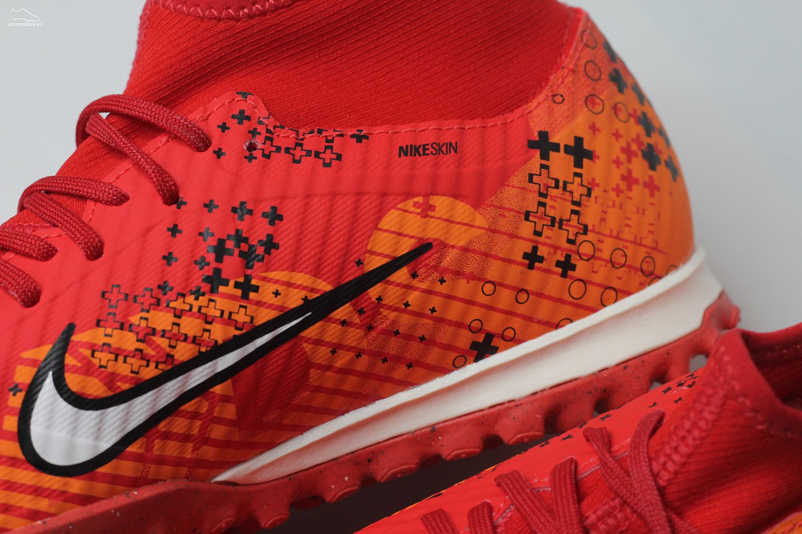 Nike Mercurial Superfly 9 Academy TF Air Zoom MDS 007 Dream Speed màu đỏ cam FD1166-600