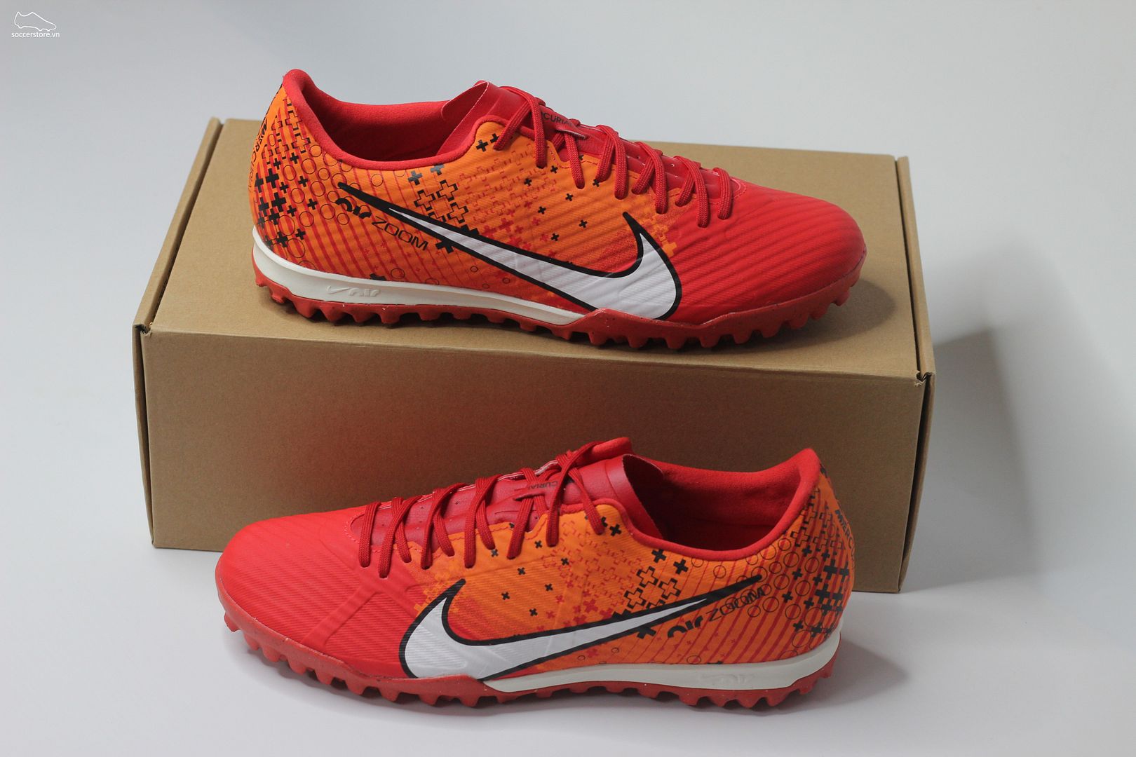 Nike Mercurial Vapor 15 Academy TF Air Zoom MDS 007 Dream Speed màu đỏ cam FD1168-600