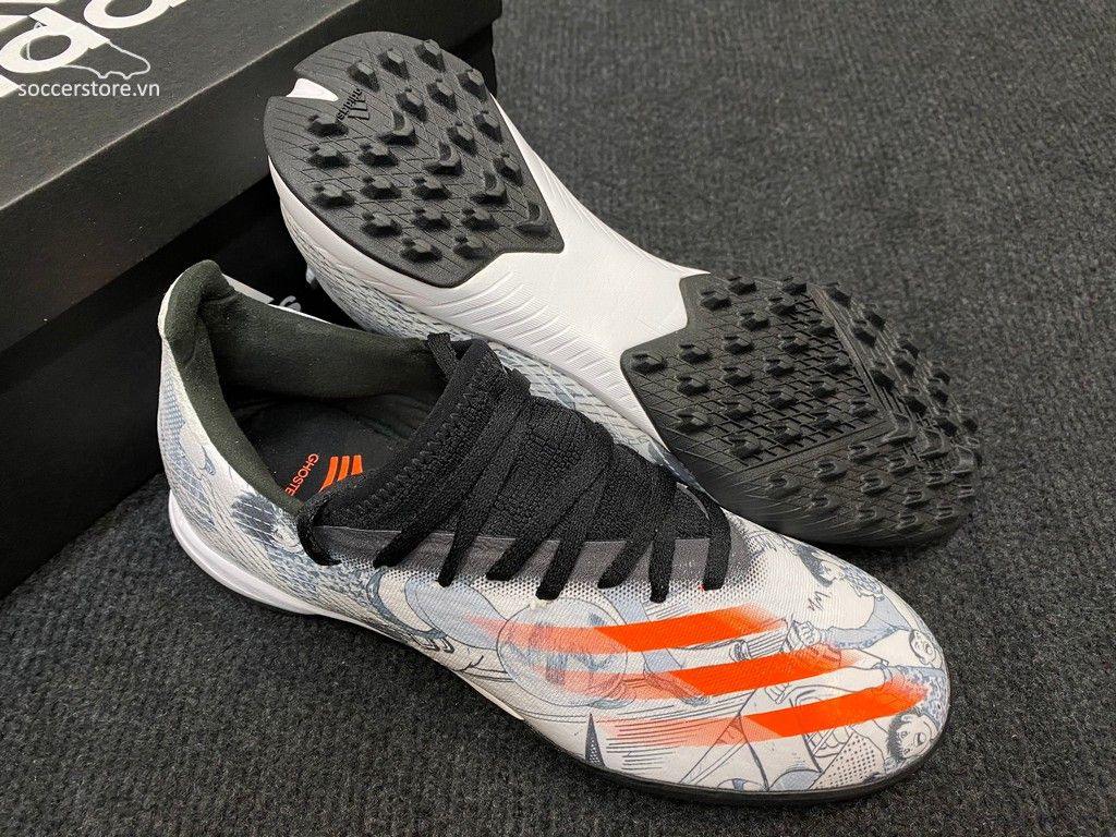 Adidas X Ghosted .3 TF InFlight- White/ Black/ Gold FW5831