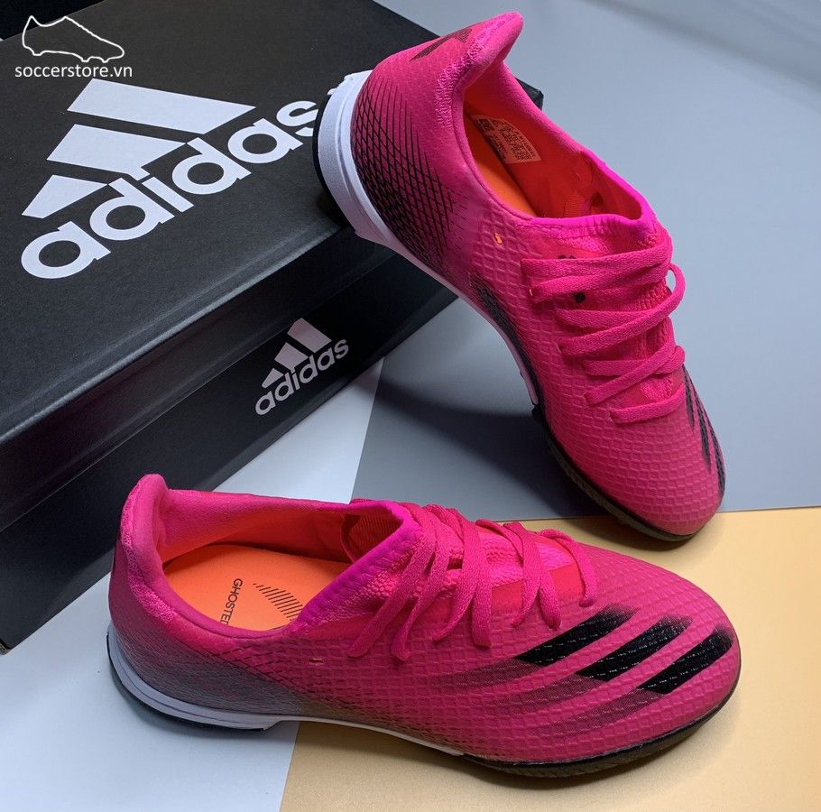 Adidas X Ghosted .3 TF kids- hồng /đen FW6927