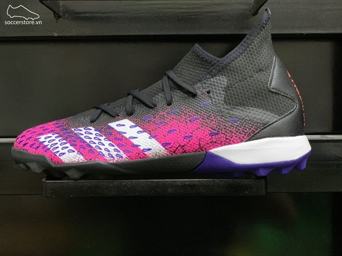 Adidas Predator Freak .3 TF - Core Black / Cloud White / Shock Pink - FW7517