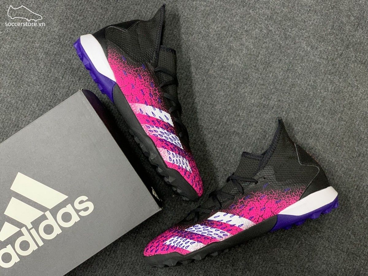 Adidas Predator Freak .3 TF - Core Black / Cloud White / Shock Pink - FW7517