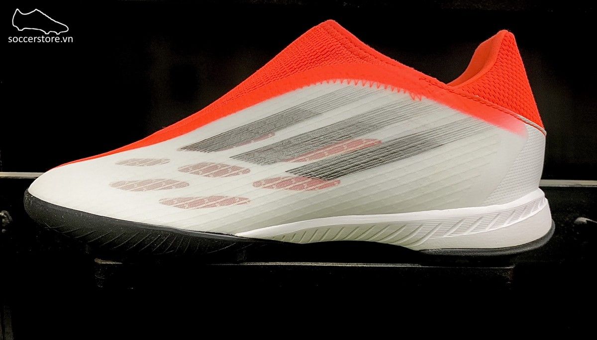 Adidas X Speedflow .3 TF ll - White / Iron Metallic / Solar Red - FY3267