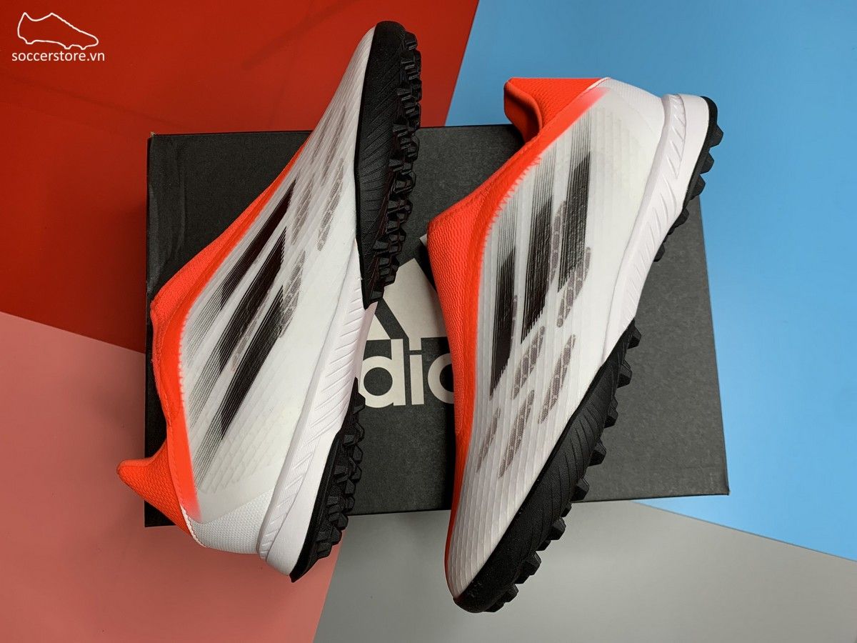 Adidas X Speedflow .3 TF ll - White / Iron Metallic / Solar Red - FY3267