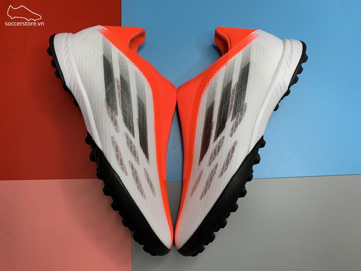 Adidas X Speedflow .3 TF ll - White / Iron Metallic / Solar Red - FY3267