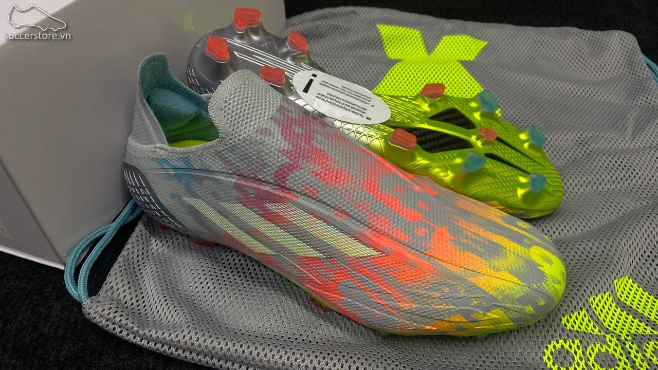 Adidas X SpeedFlow + FG Numbers Up pack - Clear Onix/ White/ Solar Yellow FY3341