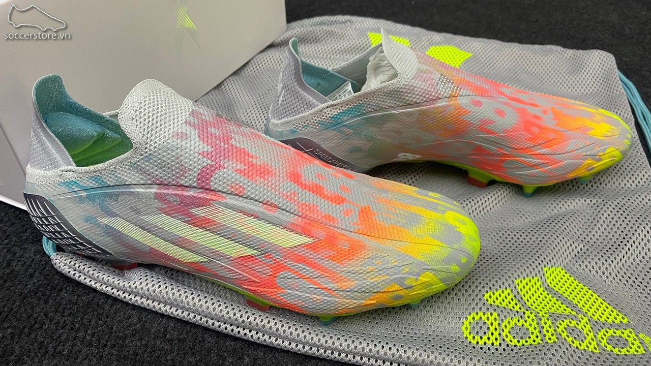 Adidas X SpeedFlow + FG Numbers Up pack - Clear Onix/ White/ Solar Yellow FY3341