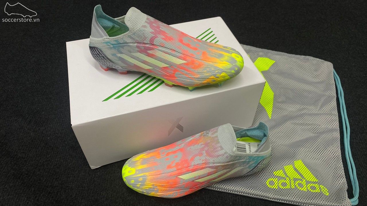 Adidas X SpeedFlow + FG Numbers Up pack - Clear Onix/ White/ Solar Yellow FY3341