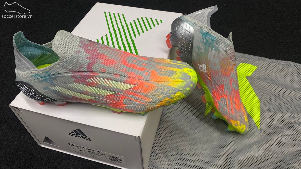 Adidas X SpeedFlow + FG Numbers Up pack - Clear Onix/ White/ Solar Yellow FY3341