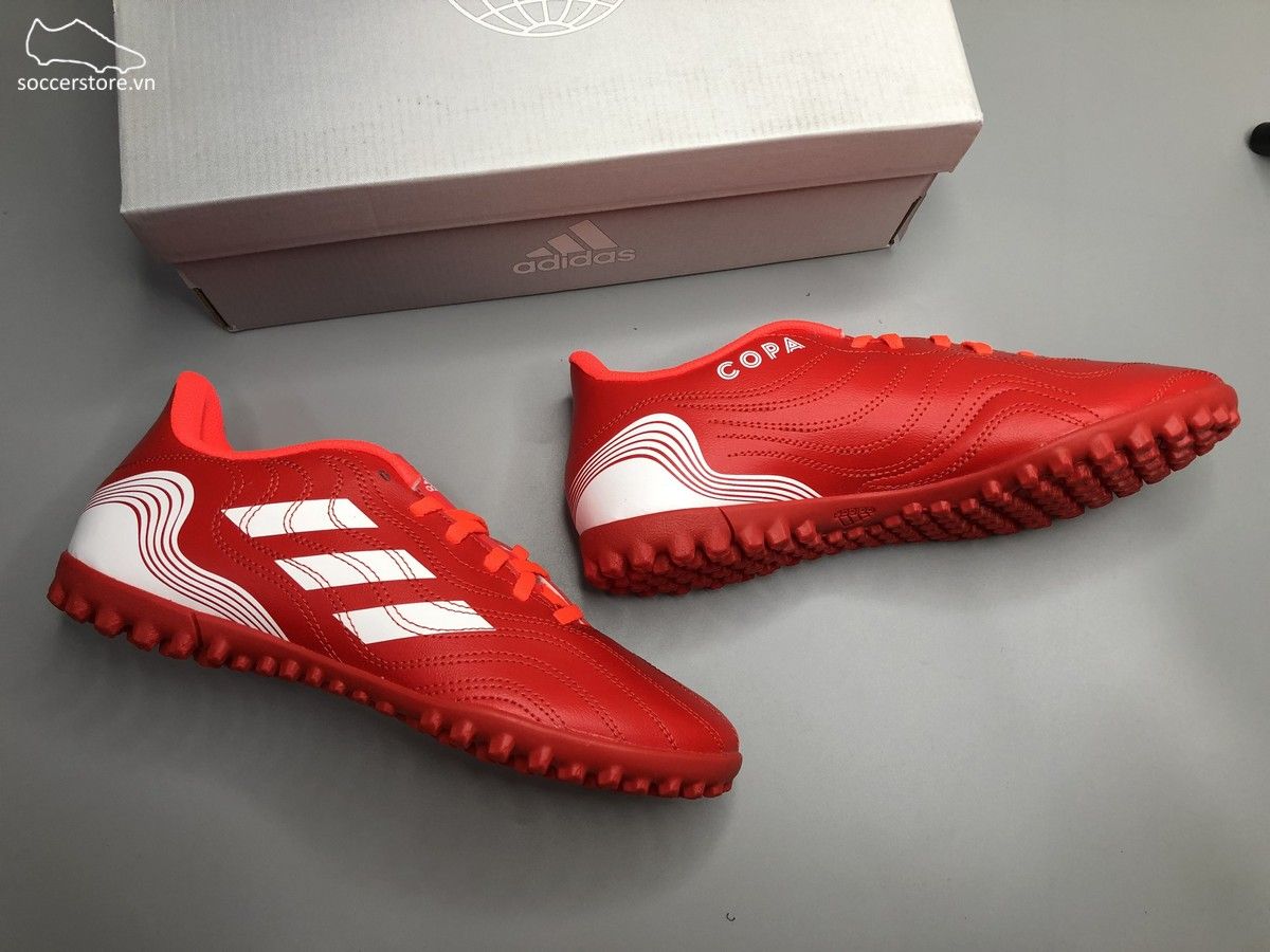 Adidas Copa Sense .4 TF Meteorite - màu đỏ cam trắng - FY6179