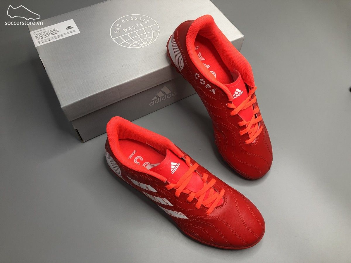 Adidas Copa Sense .4 TF Meteorite - màu đỏ cam trắng - FY6179