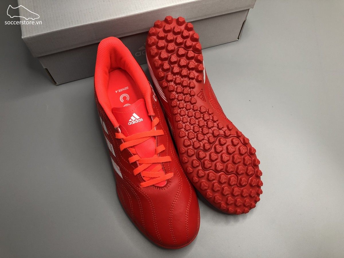 Adidas Copa Sense .4 TF Meteorite - màu đỏ cam trắng - FY6179