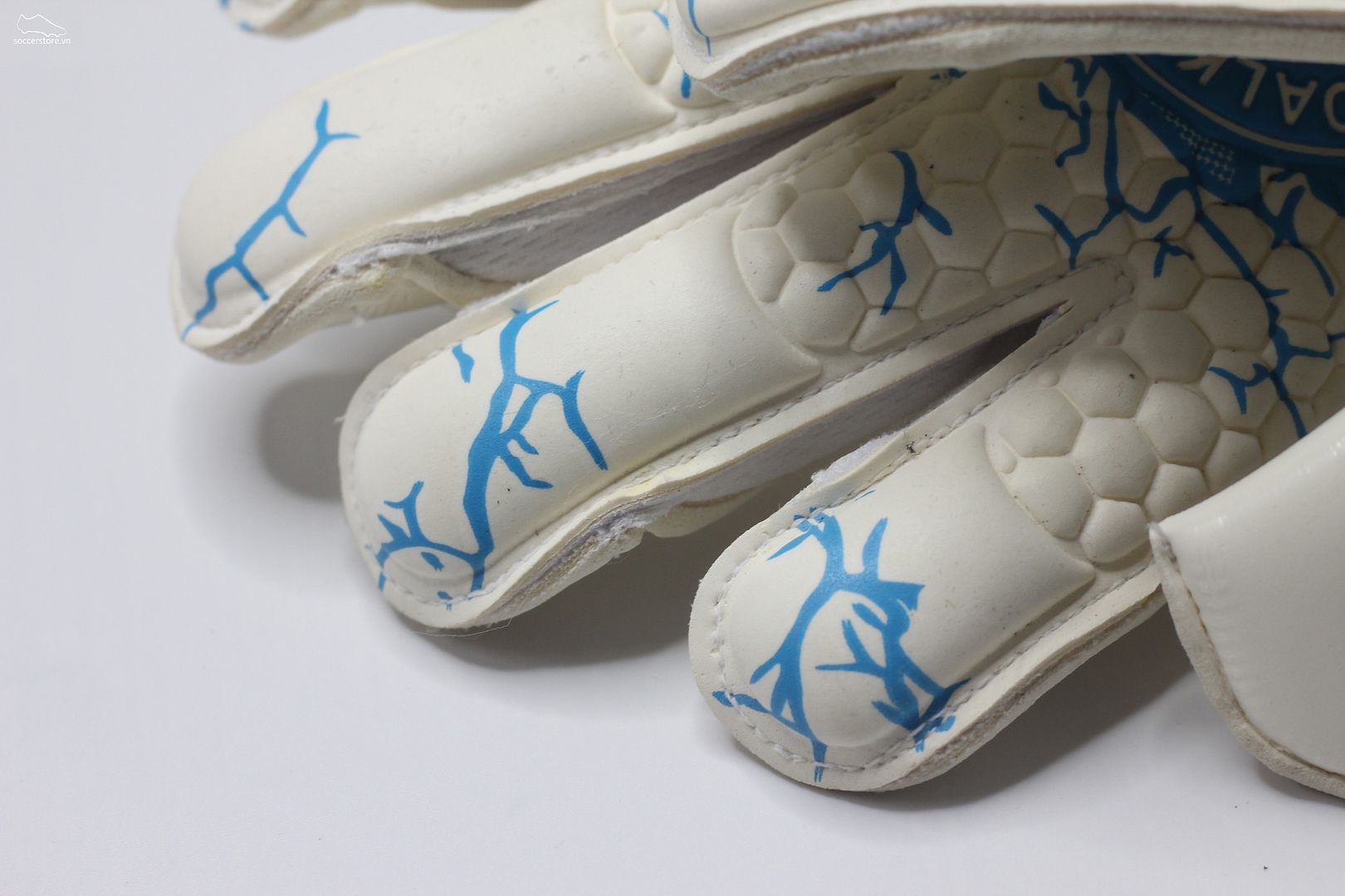 Găng tay thủ môn GKVN Phá Special Contact - màu trắng- xanh blue