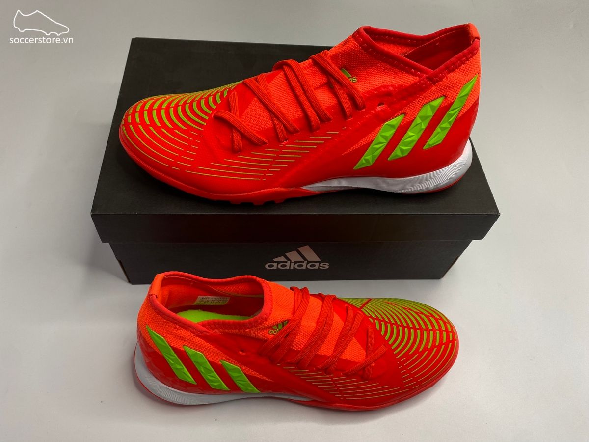 Adidas Predator Edge .3 TF Game Data pack màu đỏ cam GV8536