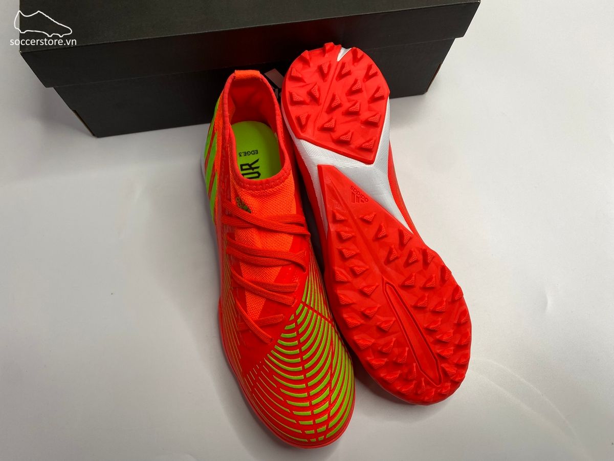Adidas Predator Edge .3 TF Game Data pack màu đỏ cam GV8536