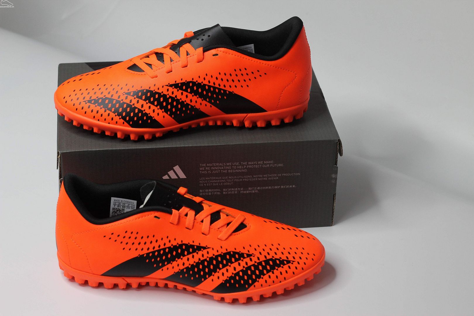 Adidas Predator Accuracy .4 TF Junior Heatspawn pack màu cam đen GW7086