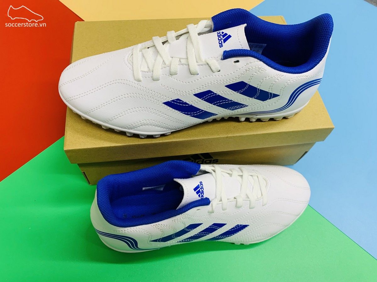 Adidas Copa Sense .4 TF - Diamond Edge White / Blue - GW7389