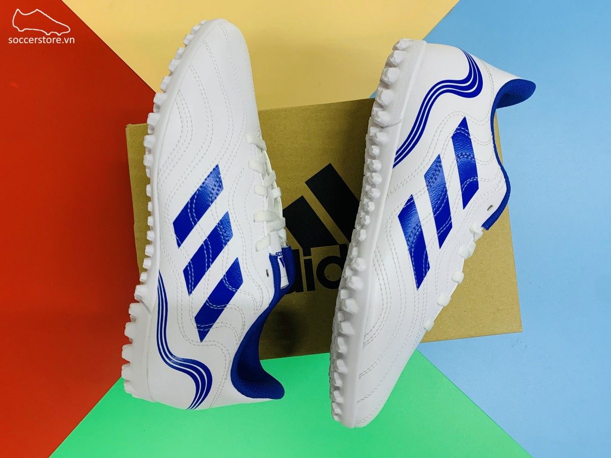 Adidas Copa Sense .4 TF - Diamond Edge White / Blue - GW7389