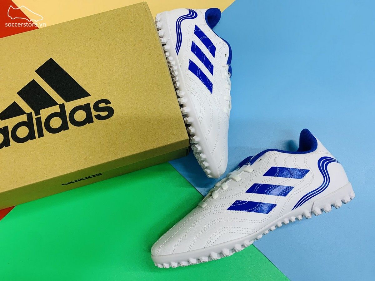 Adidas Copa Sense .4 TF - Diamond Edge White / Blue - GW7389