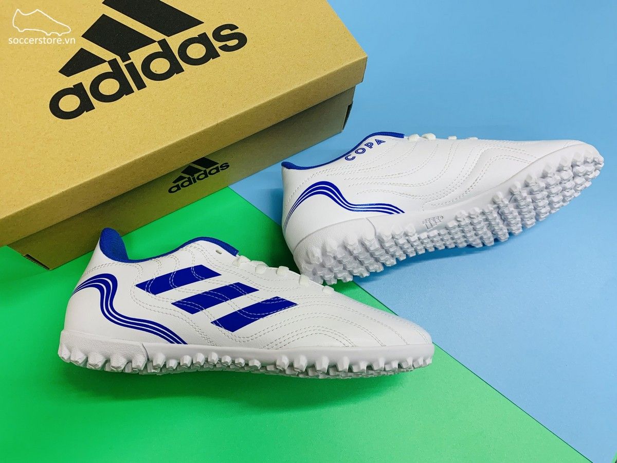 Adidas Copa Sense .4 TF - Diamond Edge White / Blue - GW7389