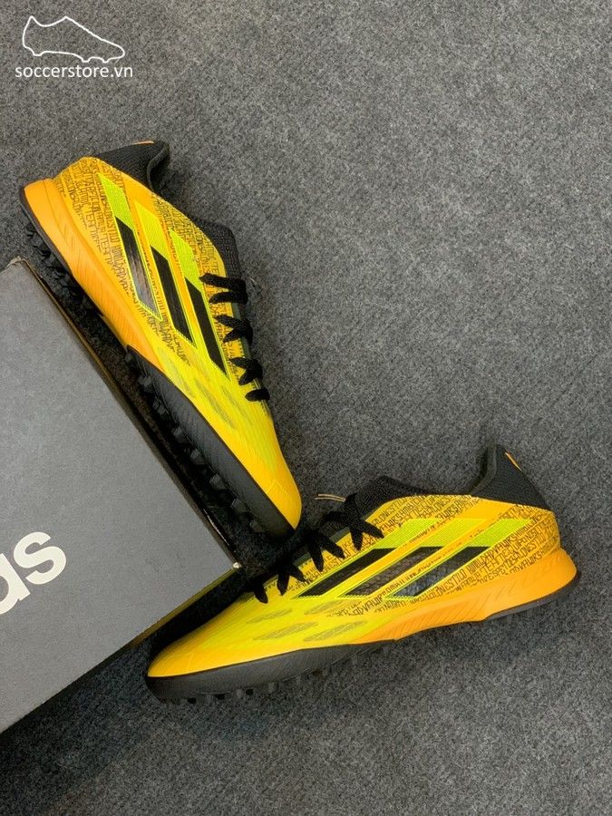 Adidas X Speedflow .3 TF Messi - Solar Gold / Core Black / Bright Yellow - GW7423