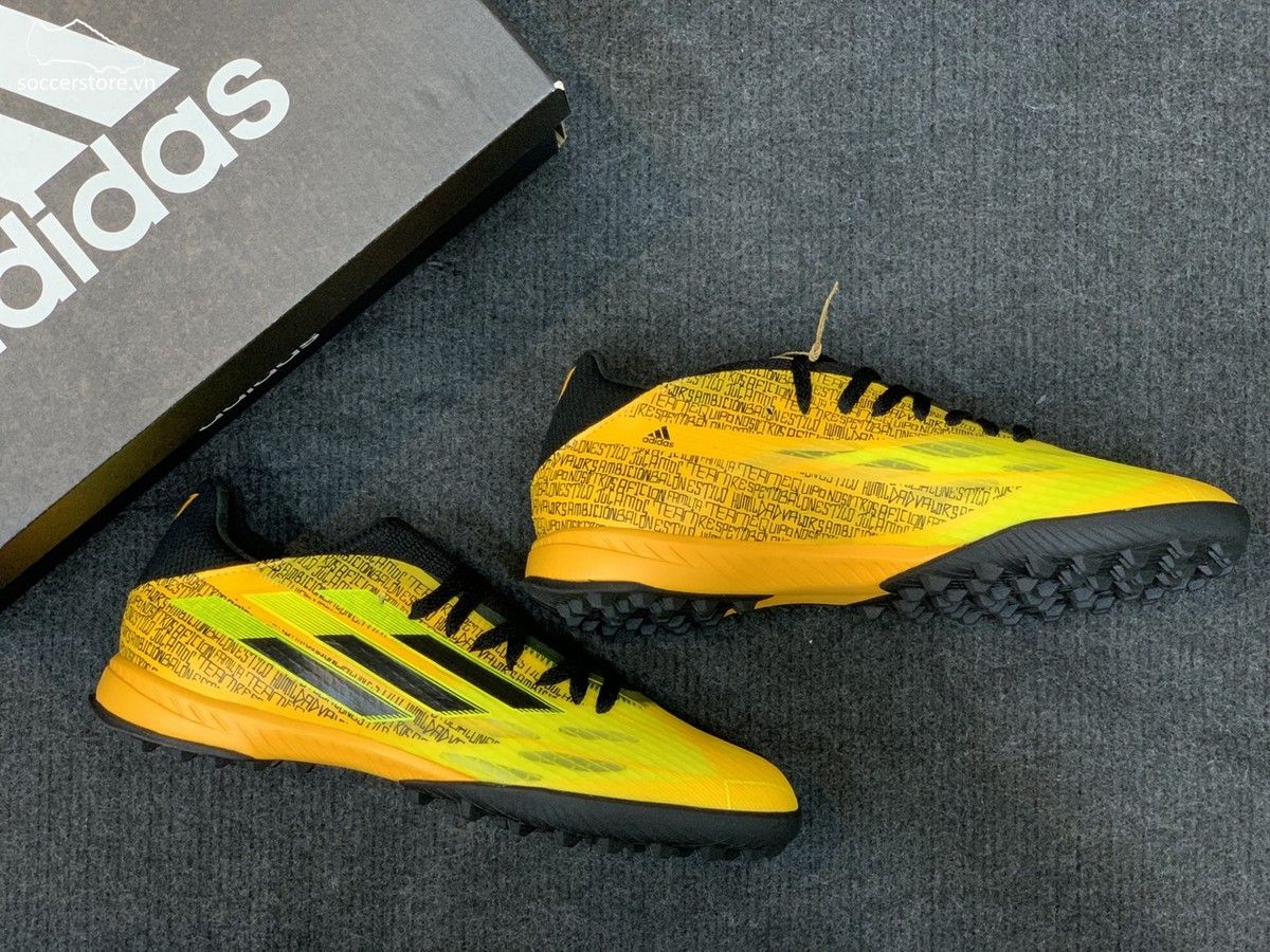 Adidas X Speedflow .3 TF Messi - Solar Gold / Core Black / Bright Yellow - GW7423