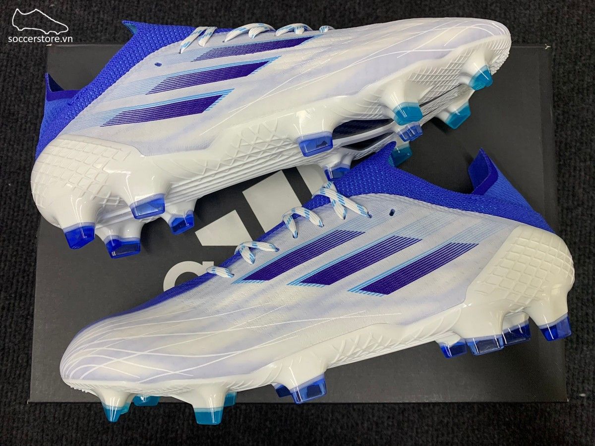 Adidas X Speedflow .1 FG Diamond Edge màu trắng pha xanh GW7456