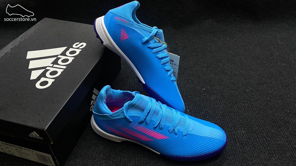 Giày bóng đá trẻ em Adidas X Speedflow .3 TF Junior GW7513 xanh dương