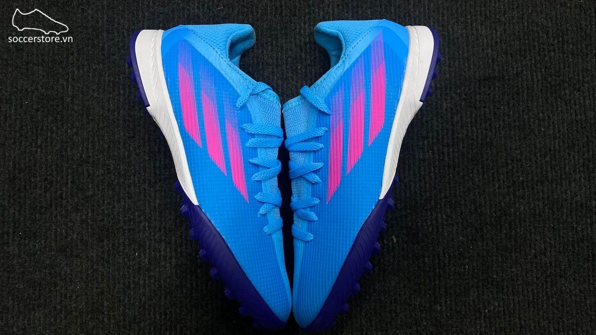 Giày bóng đá trẻ em Adidas X Speedflow .3 TF Junior GW7513 xanh dương