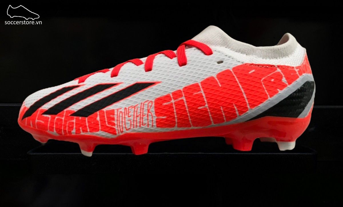Adidas X SpeedPortal .3 FG Kids Messi Balon Te Adoro màu trắng đỏ - GW8391