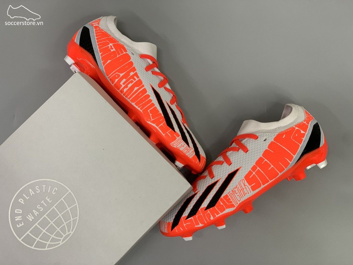 Adidas X SpeedPortal .3 FG Kids Messi Balon Te Adoro màu trắng đỏ - GW8391
