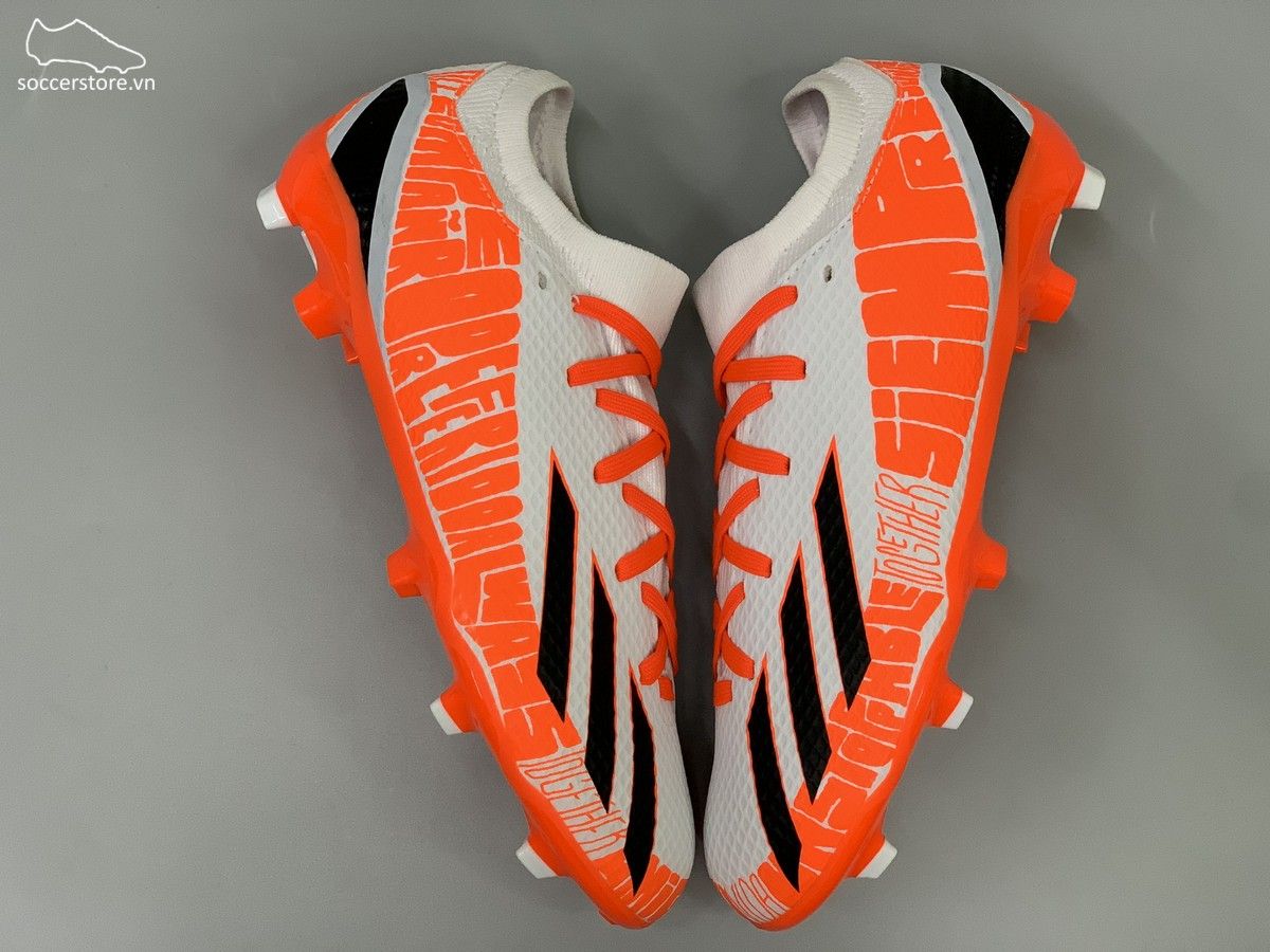 Adidas X SpeedPortal .3 FG Kids Messi Balon Te Adoro màu trắng đỏ - GW8391