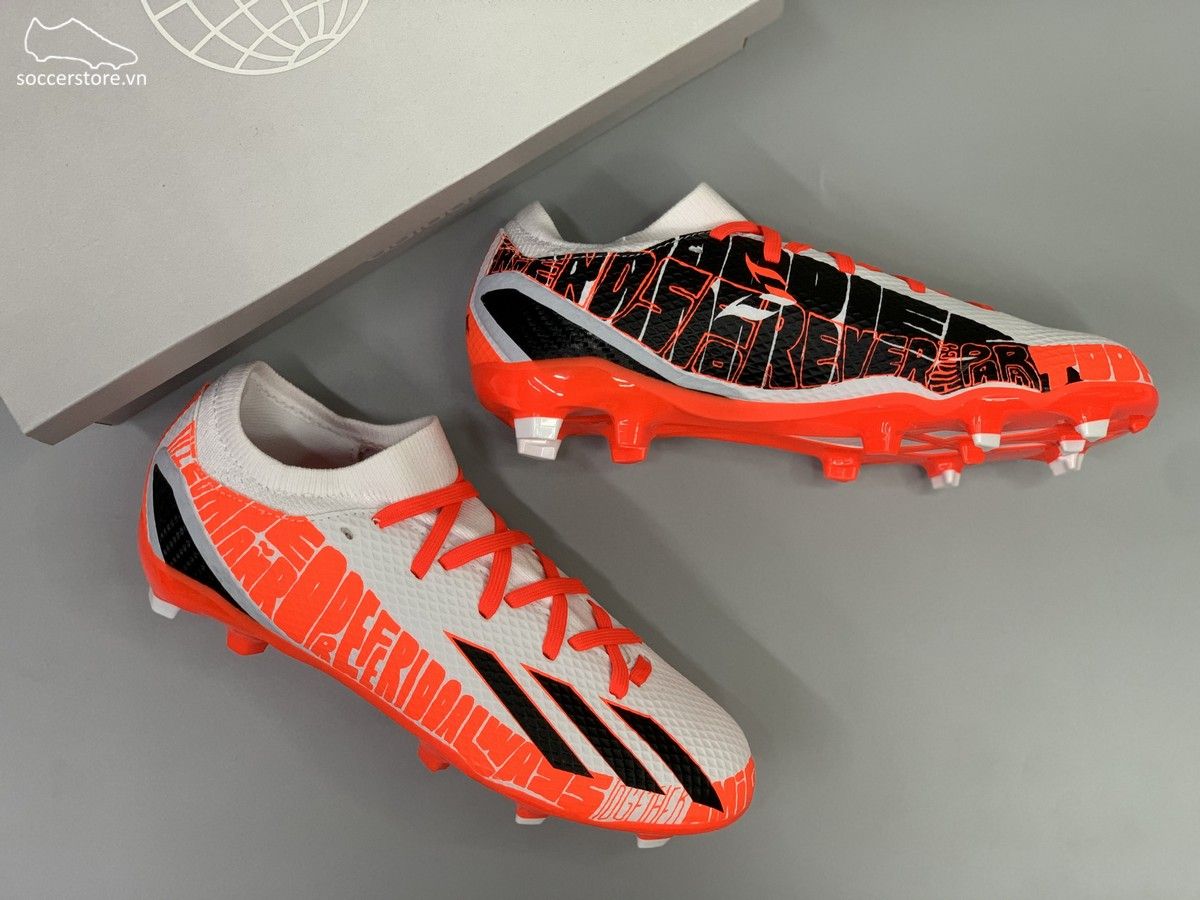 Adidas X SpeedPortal .3 FG Kids Messi Balon Te Adoro màu trắng đỏ - GW8391