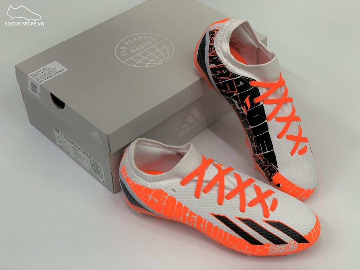 Adidas X SpeedPortal .3 FG Kids Messi Balon Te Adoro màu trắng đỏ - GW8391