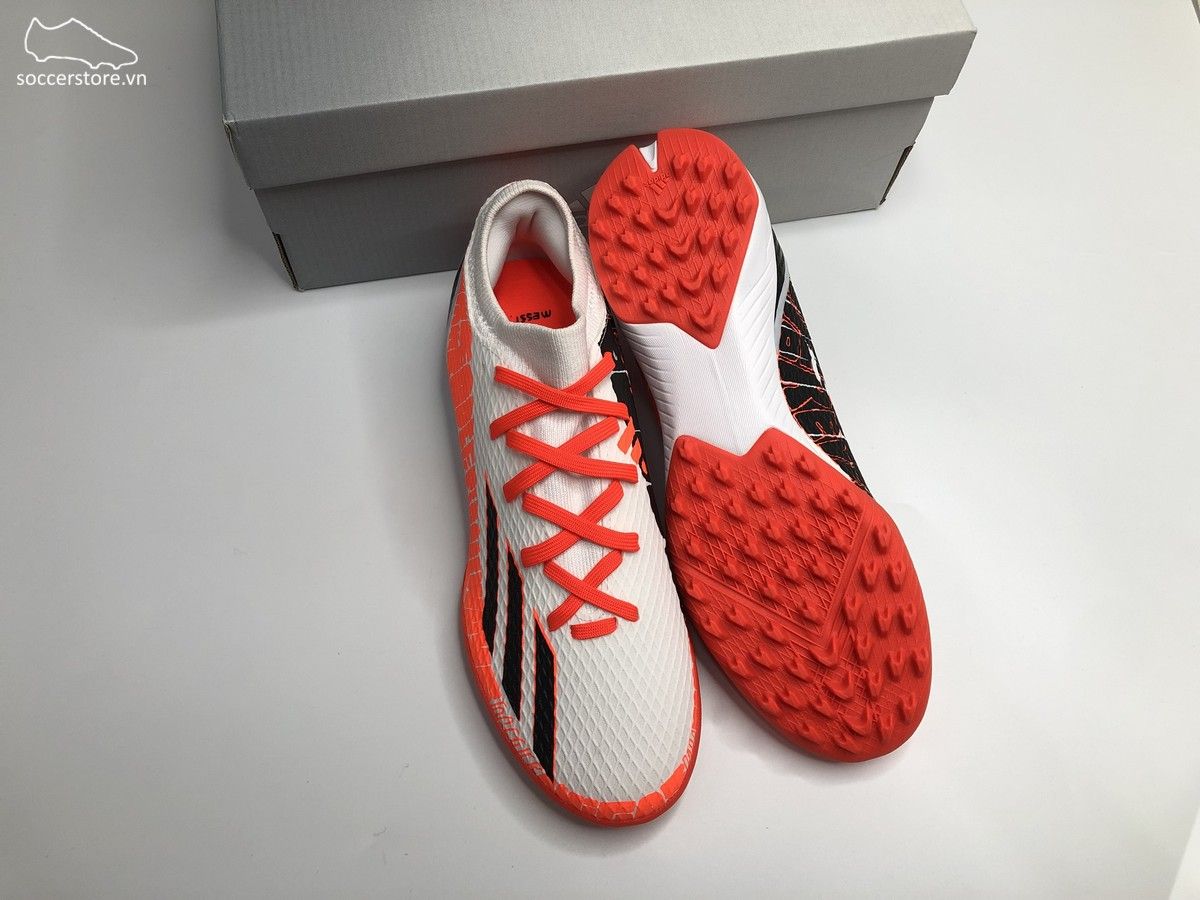 Adidas X SpeedPortal .3 TF Messi Balon Te Adoro màu trắng đỏ GW8395